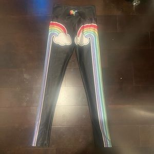 Gold sheep Rainbow Yoga Leggings
